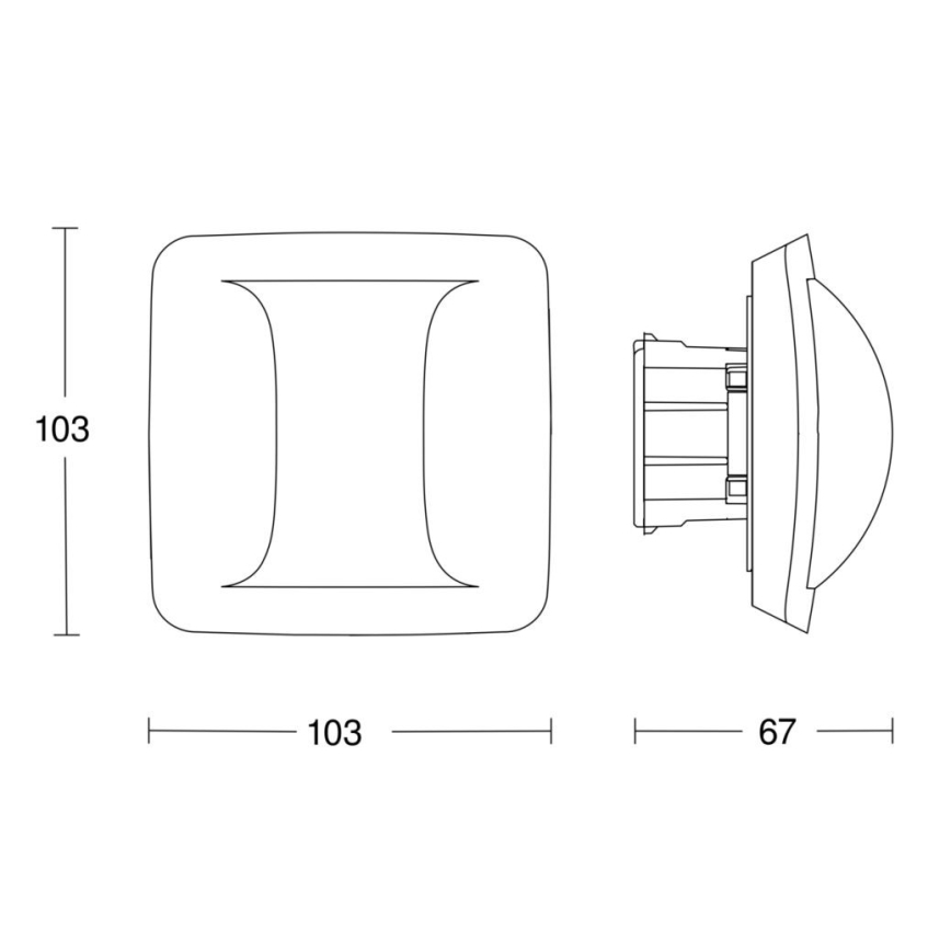 Steinel 058005 - Närvarodetektor Hall COM2 vit