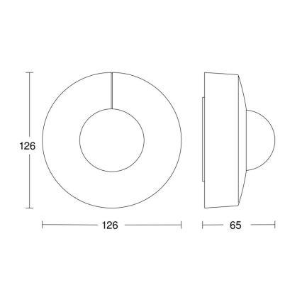 Steinel 058180 - Rörelsesensor IS 3360 V3 KNX IP54 rund vit