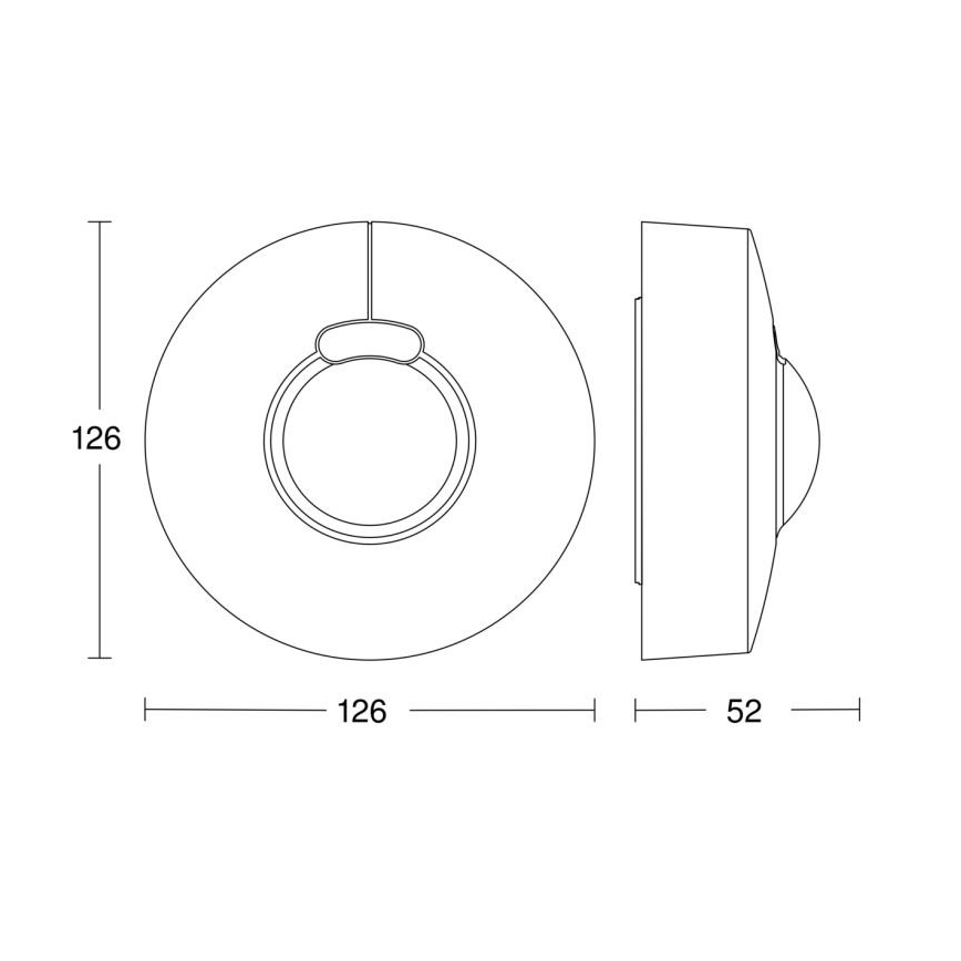 Steinel 058234 - Rörelsesensor HF 3360 V3 KNX IP54 rund vit