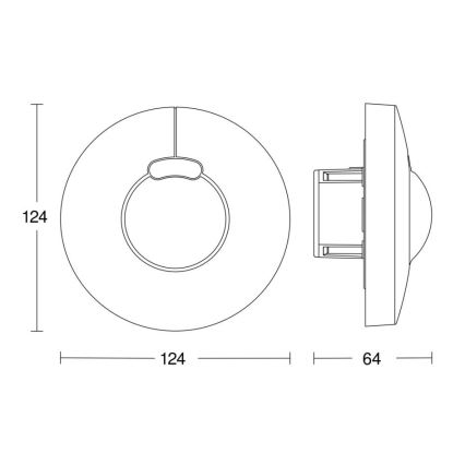 Steinel 058241 - HF 3360 V3 KNX rörelsesensor rund vit