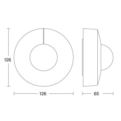 Steinel 058272 - Rörelsesensor IS 345 V3 KNX IP54 rund vit