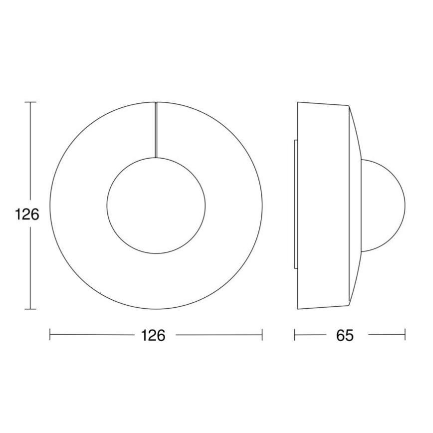 Steinel 058272 - Rörelsesensor IS 345 V3 KNX IP54 rund vit