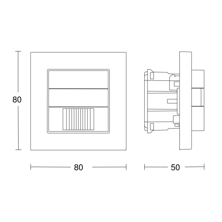 Steinel 058463 - Röreslesensor IR 180 V3 KNX vit