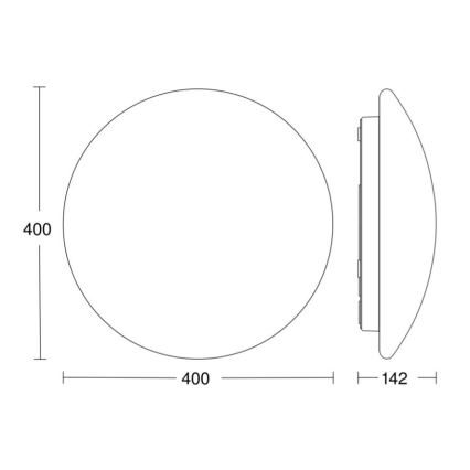 STEINEL 058593 - LED taklampa för badrum med sensor RS PRO LED/20W/230V 4000K IP54