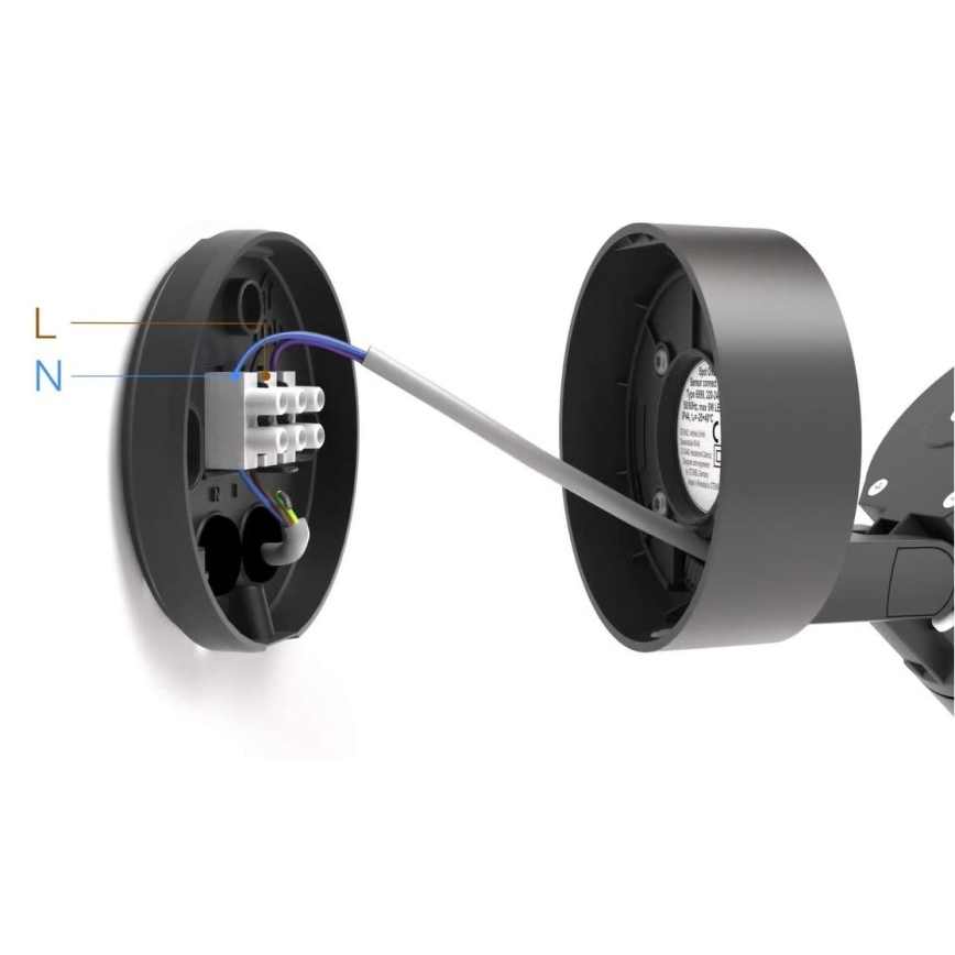 STEINEL 058630 - LED Utomhusbelysning med sensor SPOT ONE 1xGU10/7W/230V IP44