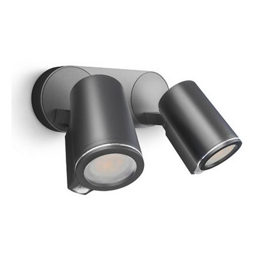 Steinel 058647 - Utomhusbelysning med sensor SPOT DUO 2xGU10/7,5W/230V IP44