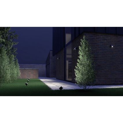 Steinel 058647 - Utomhusbelysning med sensor SPOT DUO 2xGU10/7,5W/230V IP44