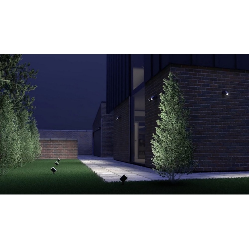 Steinel 058647 - Utomhusbelysning med sensor SPOT DUO 2xGU10/7,5W/230V IP44
