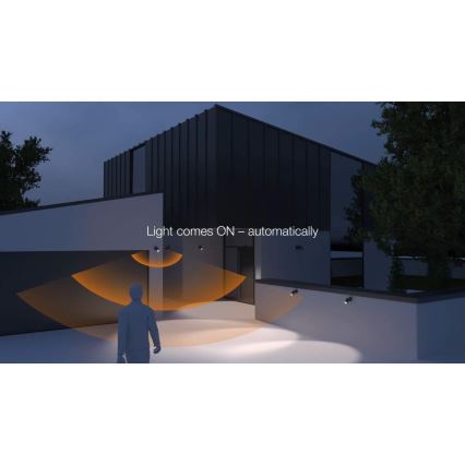 STEINEL 058654- LED Utomhusbelysning med sensor SPOT DUO 2xGU10/7,5W/230V IP44