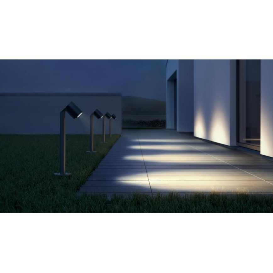 Steinel 058678 - Utomhus LED lampa  med skymningssensor  SPOT WAY 1xGU10/7,86W/230V IP44 antracit