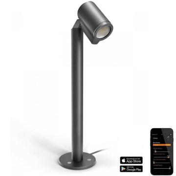 Steinel 058678 - Utomhus LED lampa  med skymningssensor  SPOT WAY 1xGU10/7,86W/230V IP44 antracit