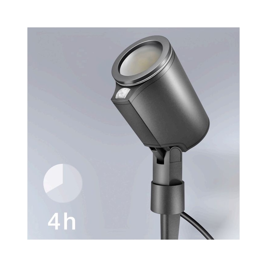 STEINEL 058685 – LED Utomhuslampa med sensor SPOT GARDEN 1×GU10/7W/230V IP44