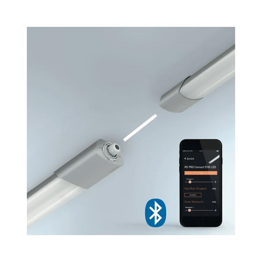 Steinel 058715 - LED teknisk armatur med sensor och nödbelysningsmodul RS PRO 5150 SC EM LED/42W/230V IP66 4000K