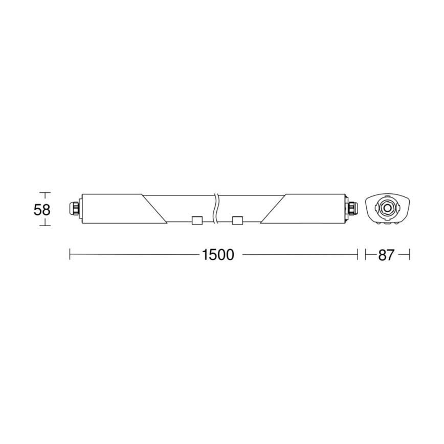 Steinel 058722 - LED Dimbart tekniskt armatur RS PRO 5150 C LED/42W/230V IP65