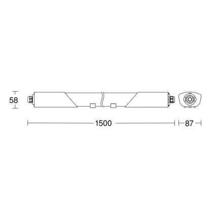Steinel 058739 - LED tekniskt arbetsljus med sensor RS PRO 5150SC LED/42W/230V IP66 4000K