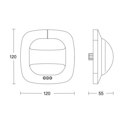 Steinel 059477 - Närvarodetektor Dual HF KNX vit