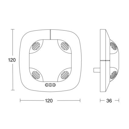 Steinel 059514 - Närvarodetektor US 360 KNX vit