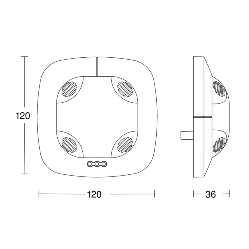 Steinel 059514 - Närvarodetektor US 360 KNX vit