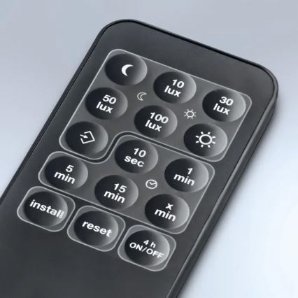 Steinel 059538 - Rörelsesensor SensIQ IP54 svart + fjärrkontroll