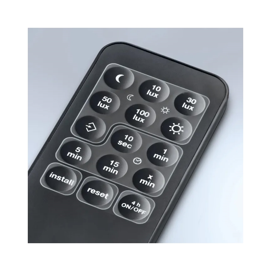 Steinel 059538 - Rörelsesensor SensIQ IP54 svart + fjärrkontroll