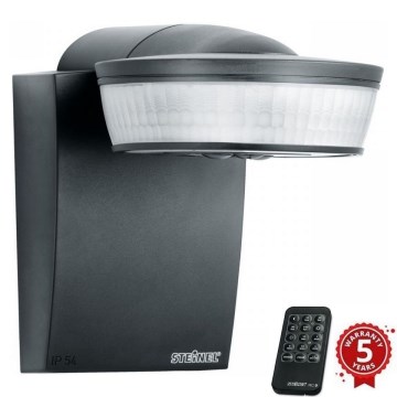 Steinel 059552 - Rörelsesensor SensIQ IP54 antracit + fjärrkontroll