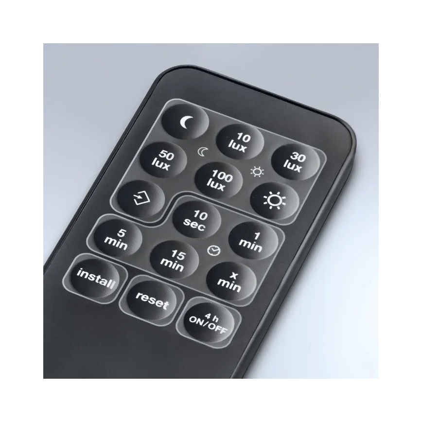 Steinel 059606 - Rörelsesensor SensIQ S IP54 svart + fjärrkontroll