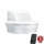 Steinel 059613 - Rörelsesensor SensIQ S IP54 vit + fjärrkontroll