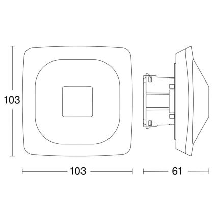 Steinel 064242 - Närvarodetektor HF 360-2 COM2 vit