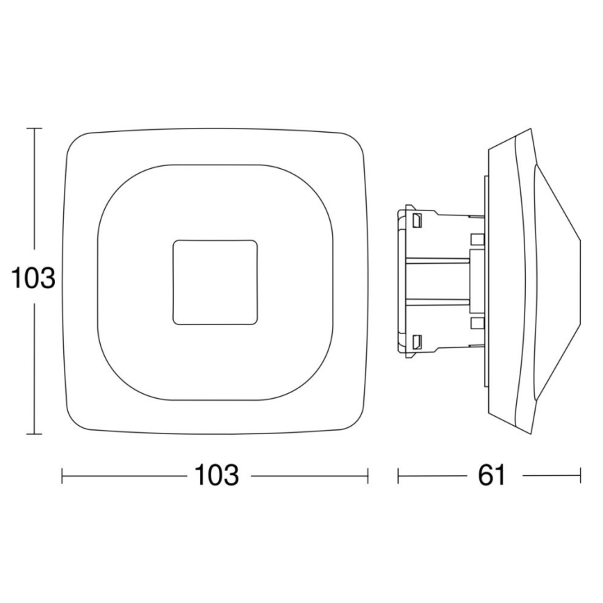 Steinel 064242 - Närvarodetektor HF 360-2 COM2 vit