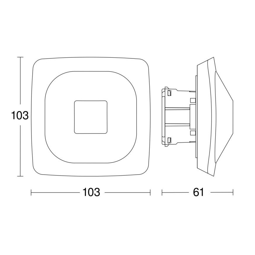 Steinel 064266 - Närvarodetektor HF 360-2 DALI-2 APC vit