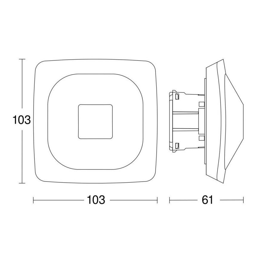 Steinel 064280 - Närvarodetektor HF 360-2 DALI-2 vit