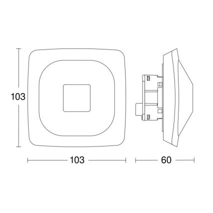 Steinel 064303 - Närvarodetektor HF 360-2 KNX vit