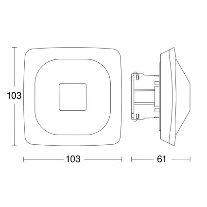 Steinel 064419 - Närvarodetektor HF 360-2 BT IPD vit