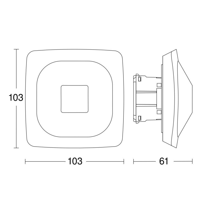 Steinel 064419 - Närvarodetektor HF 360-2 BT IPD vit