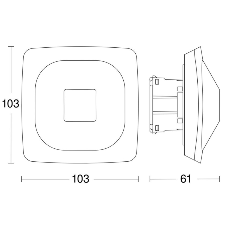 Steinel 064433 - Närvarodetektor HF 360-2 COM1 vit