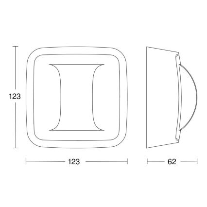 Steinel 064488 - Närvarodetektor Hallway KNX vit
