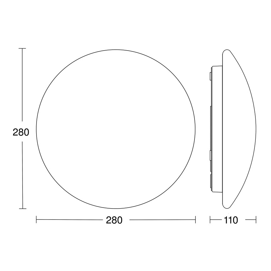 STEINEL 064808 - LED taklampa för badrum med sensor RS PRO LED/9,5W/230V 3000K IP54