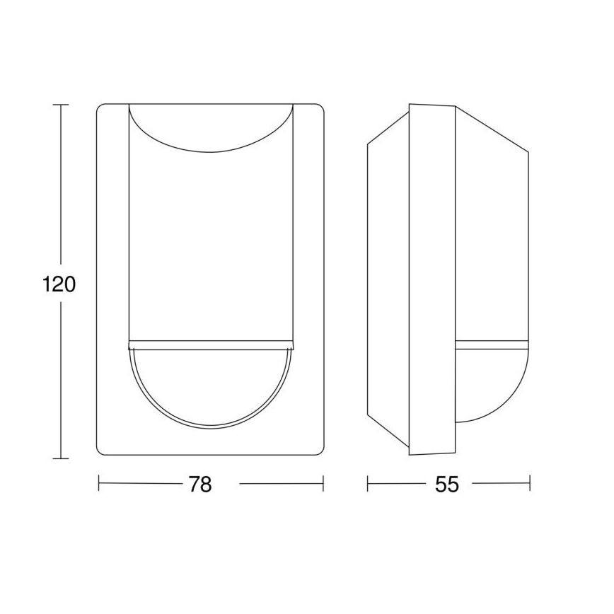 Steinel 064907 - Infraröd utomhussensor IS 2180 ECO 230V IP54 antracit