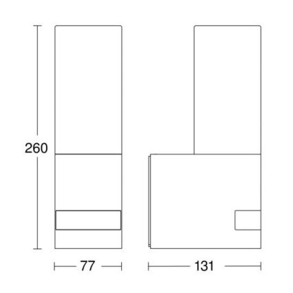 Steinel 065287 –⁠ LED Utomhusbelysning med sensor L 605 LED / 9.5 W / 230 V IP44