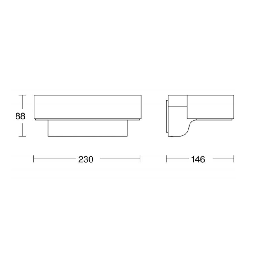 STEINEL 065690 - LED Utomhus vägglampa med sensor L800 LED/7,5W/230V IP44