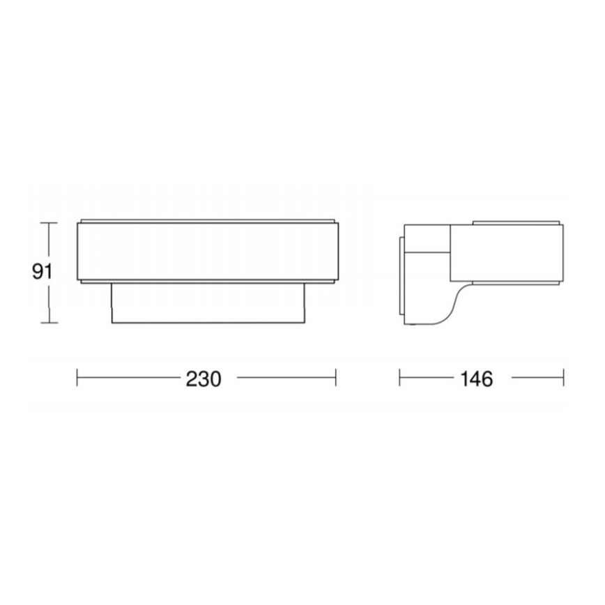 STEINEL 065706 - LED Utomhus Väggbelysning med sensor LED/12,5W/230V IP44