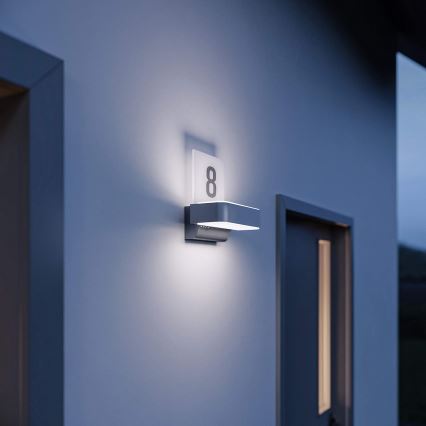 STEINEL 065713 - LED Husnummer med sensor L820 LED/12,5W/230V IP44