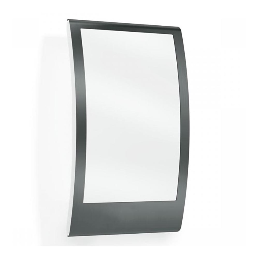 Steinel 065782 - Utomhus vägglampa  med skymningssensor  L 22 1xE27/60W/230V IP44 rostfritt 