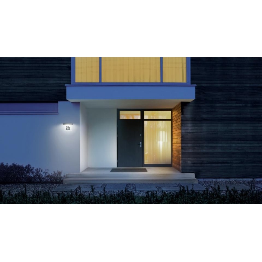 Steinel 065935 - LED Sol husnummer  XSolar SOL-O HN LED/0,07W 2000 mAh IP44 antracit