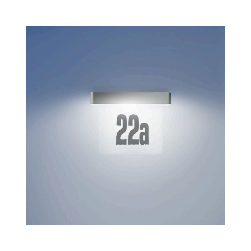Steinel 065935 - LED Sol husnummer  XSolar SOL-O HN LED/0,07W 2000 mAh IP44 antracit