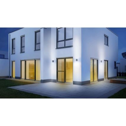 Steinel 067199 - Utomhus LED vägglampa  med sensor  L 930 S LED/9,3W/230V IP44 antracit
