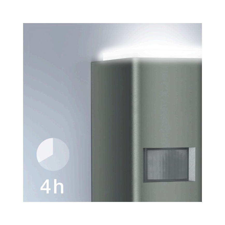 Steinel 067199 - Utomhus LED vägglampa  med sensor  L 930 S LED/9,3W/230V IP44 antracit