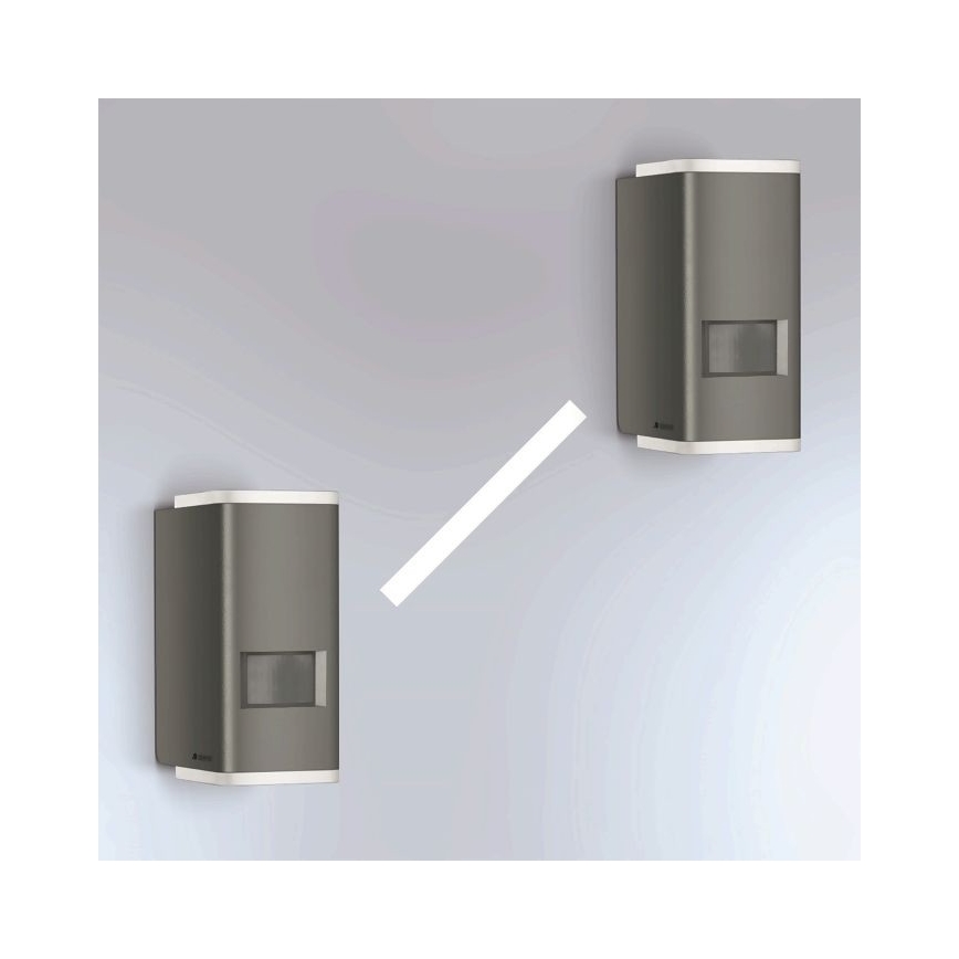 Steinel 067199 - Utomhus LED vägglampa  med sensor  L 930 S LED/9,3W/230V IP44 antracit