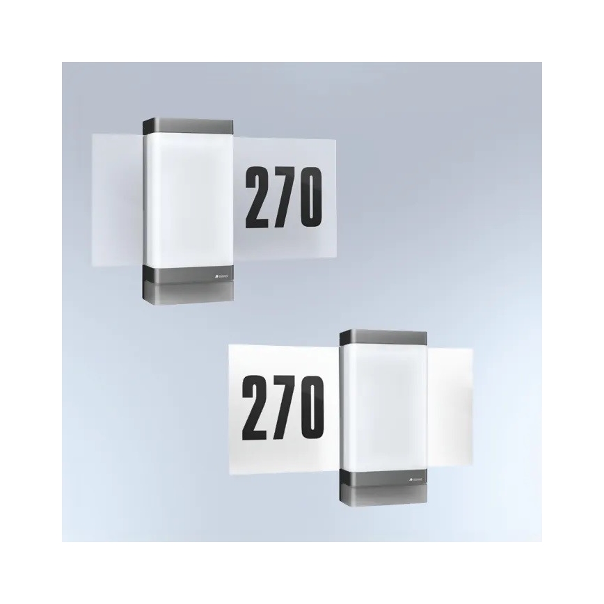 Steinel 067205 - LED husnummer med sensor L270SC LED/7,8W/230V IP44
