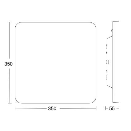 Steinel 067878 - LED Taklampa med sensor RS PRO LED/23,4W/230V IP40 4000K